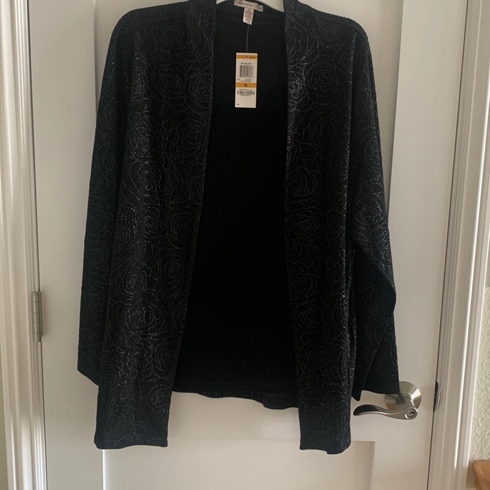 NWT 3X black jacket